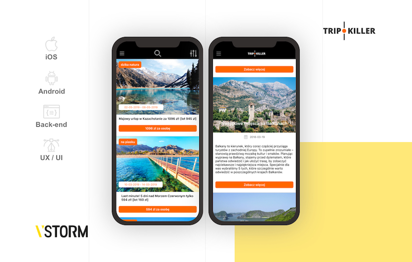 Cross-platform app for travel service screenshot 1